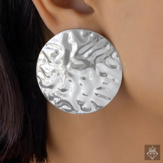 AUROZI Anti-Tarnish Silver Necklace Set With Earrings