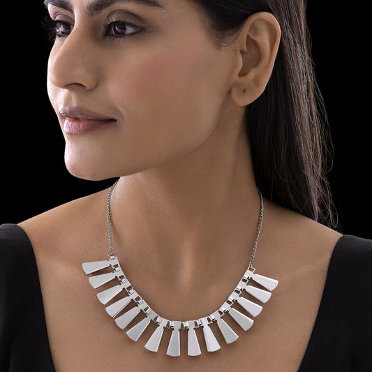 AUROZI Anti-Tarnish Tribal Statement Necklace