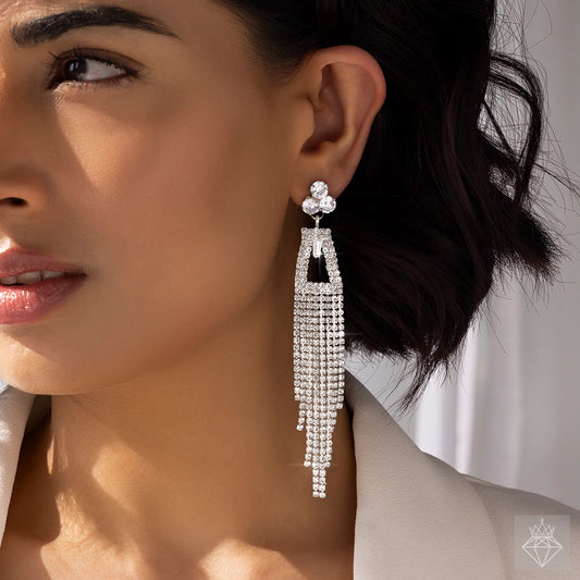 AUROZI Anti-Tarnish Crystal Danglers