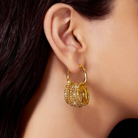 AUROZI Anti-Tarnish Versatile Multilayer Crystal Hoops – Do It Yourself!