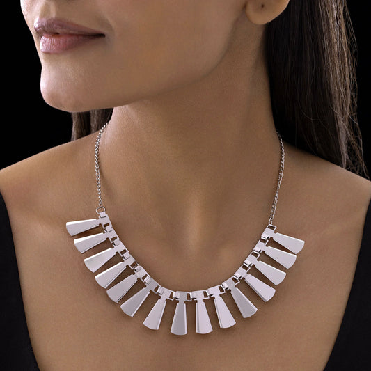 AUROZI Anti-Tarnish Tribal Statement Necklace