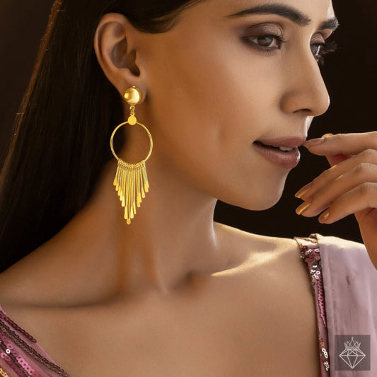 AUROZI Anti-Tarnish Dangling Bars Earrings