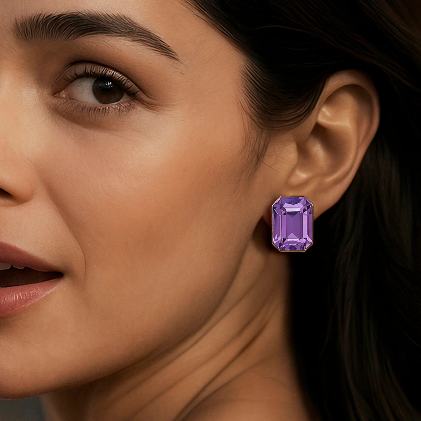 AUROZI Super Saver Pack Of 8 Multicolour Anti-Tarnish Premium Quality Crystal Earrings