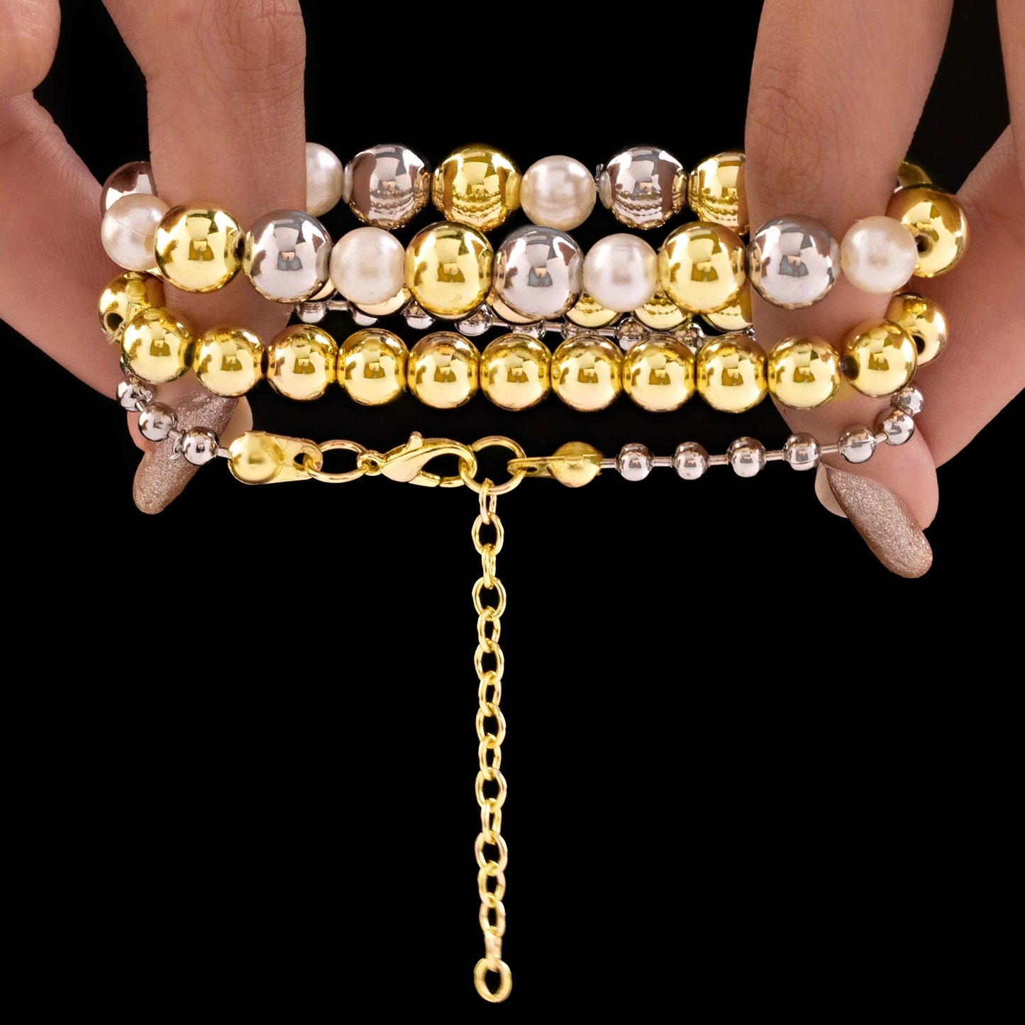 AUROZI Anti-Tarnish Collection Of 3 Bracelets