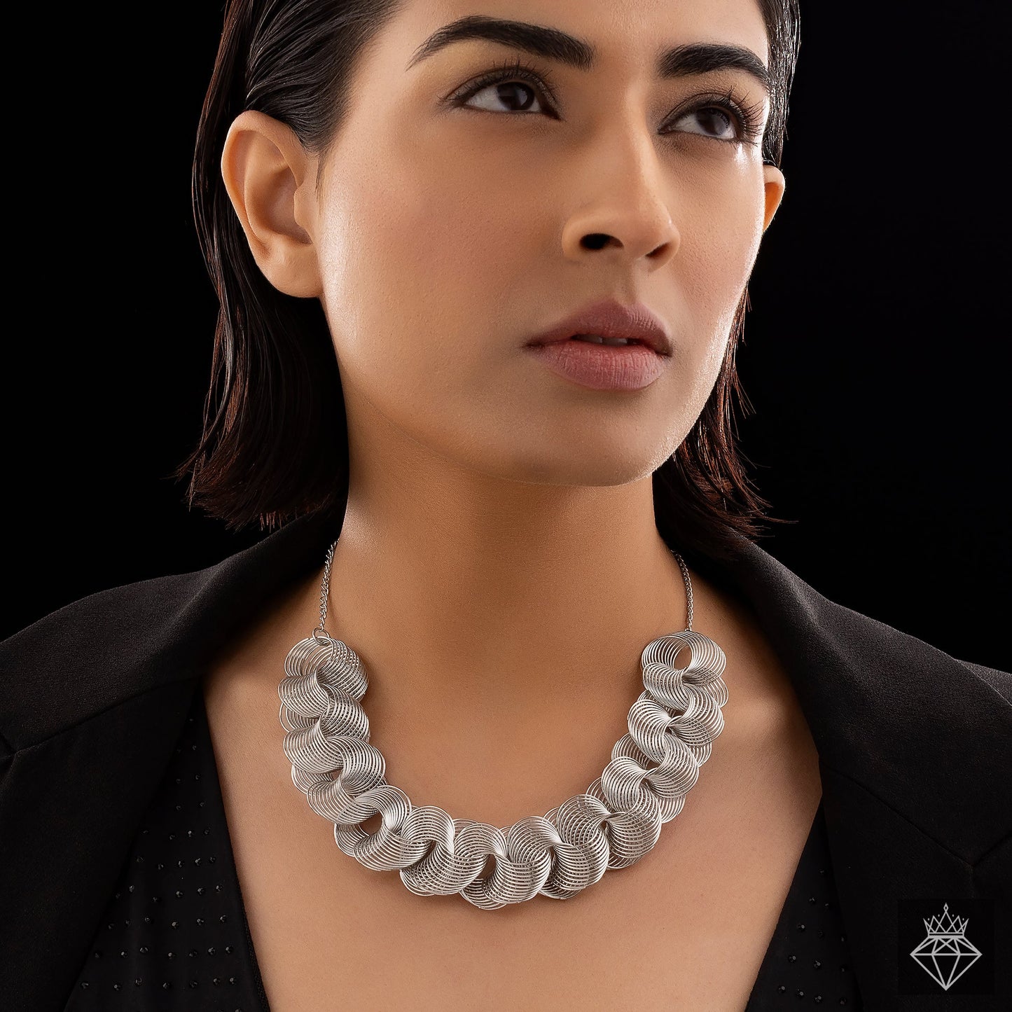 AUROZI Anti-Tarnish Silver Spring Necklace