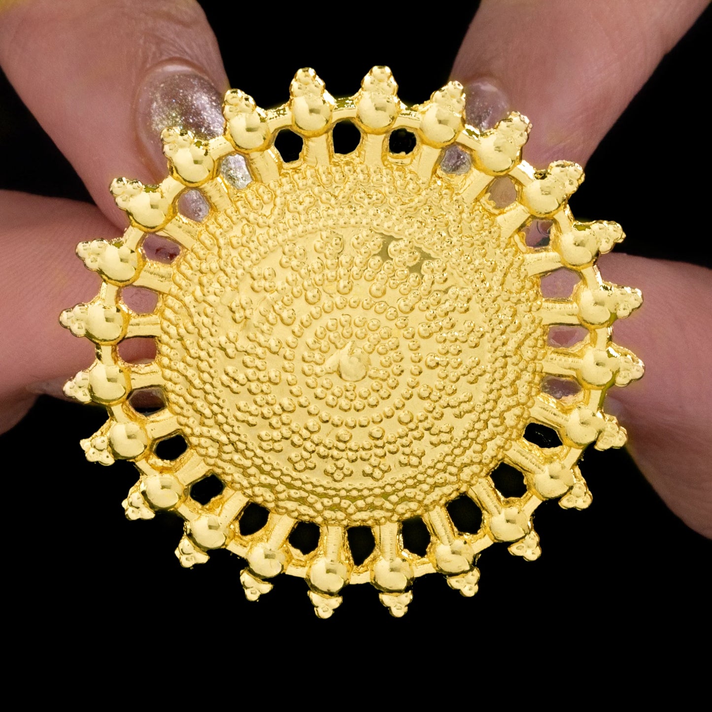 AUROZI Anti-Tarnish Sun Ring – Radiate in Style