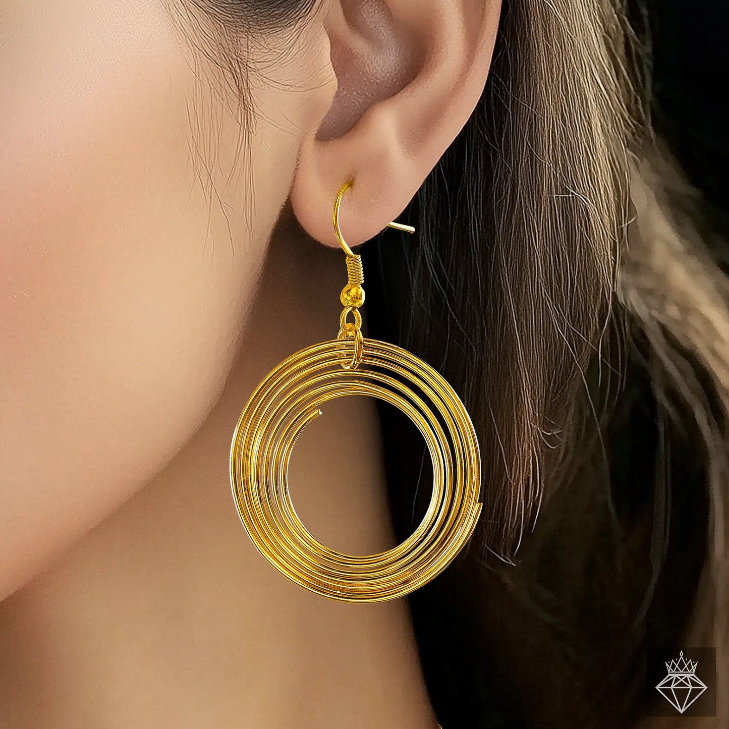 AUROZI Anti-Tarnish Spring-Inspired Y-Necklace Set With Earrings