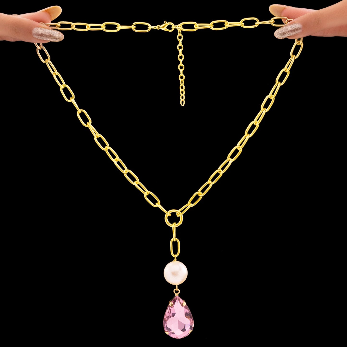 AUROZI Anti-Tarnish Crystal Necklace