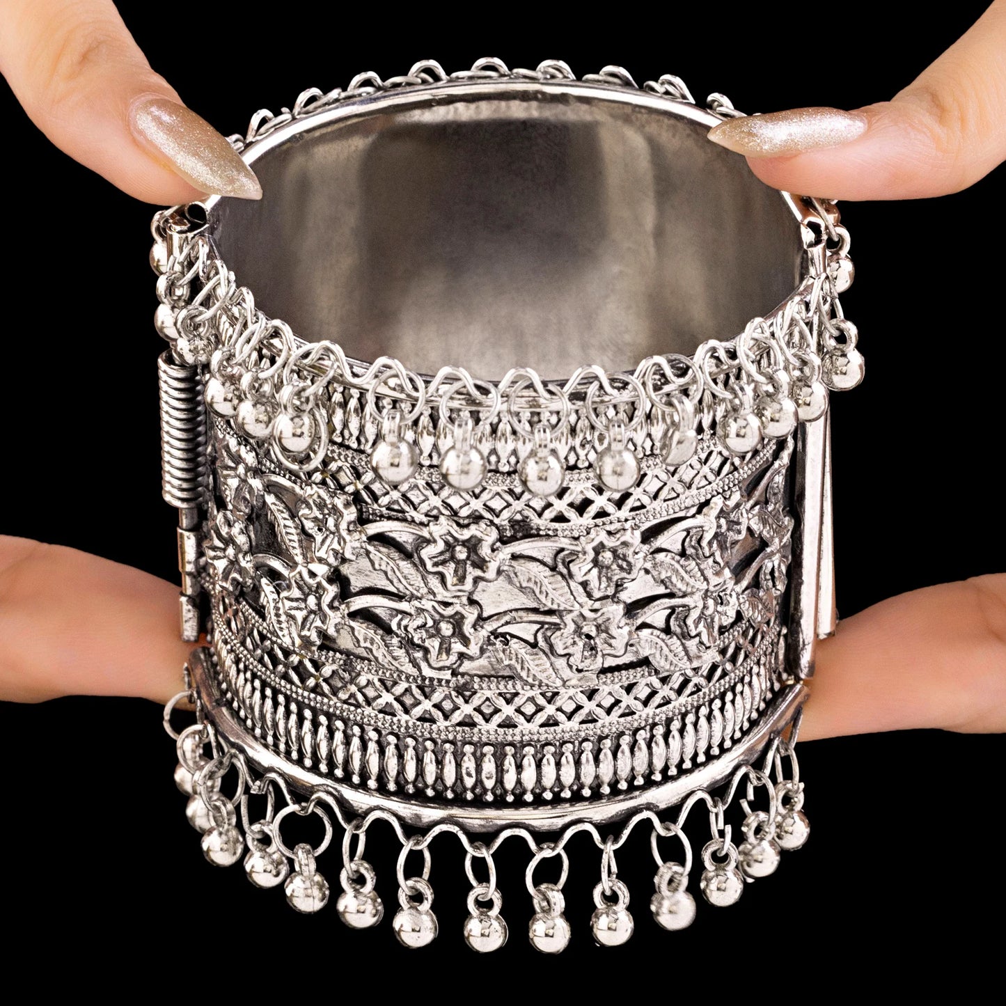 AUROZI Anti-Tarnish Oxidised Silver Celestial Armament Bracelet