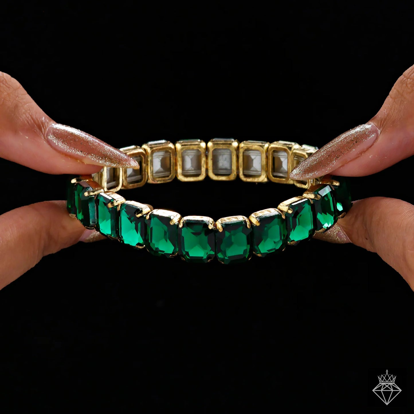 AUROZI Anti-Tarnish Crystals Bracelet (Adjustable Size)