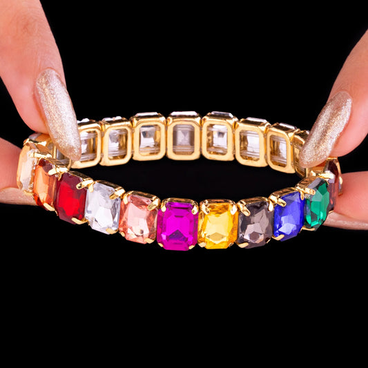 AUROZI Anti-Tarnish MultiColor Crystal Bracelet