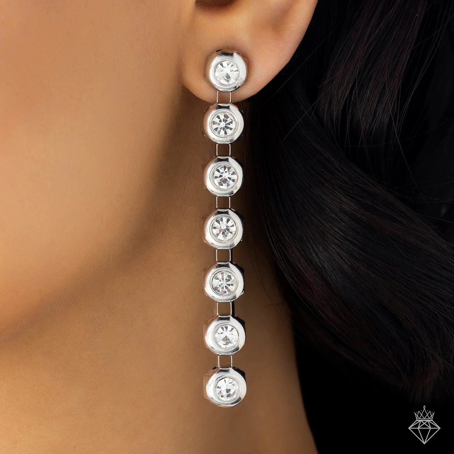 AUROZI Anti-Tarnish AD Necklace Set With Earrings