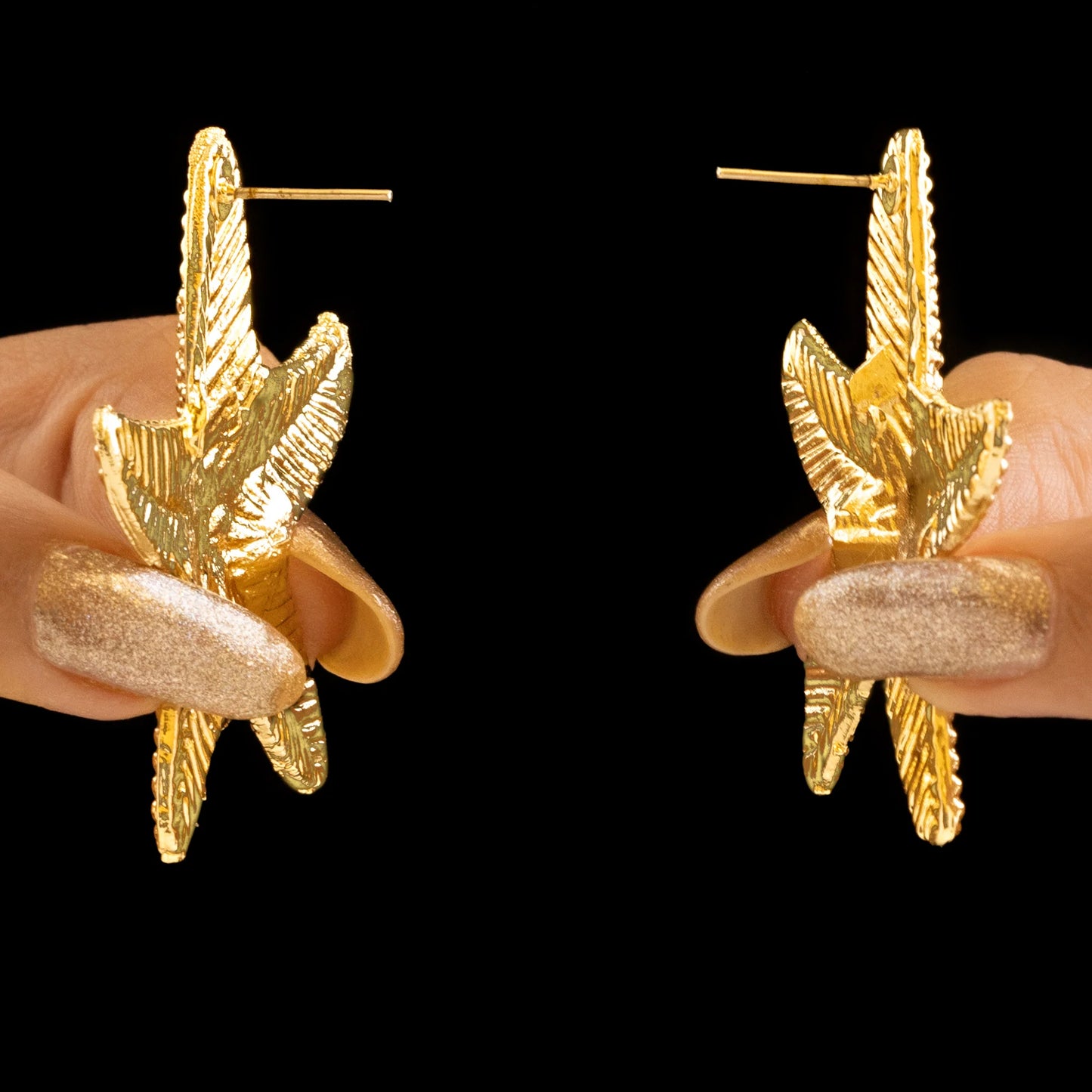 AUROZI Anti-Tarnish Gold Plated Star Earrings
