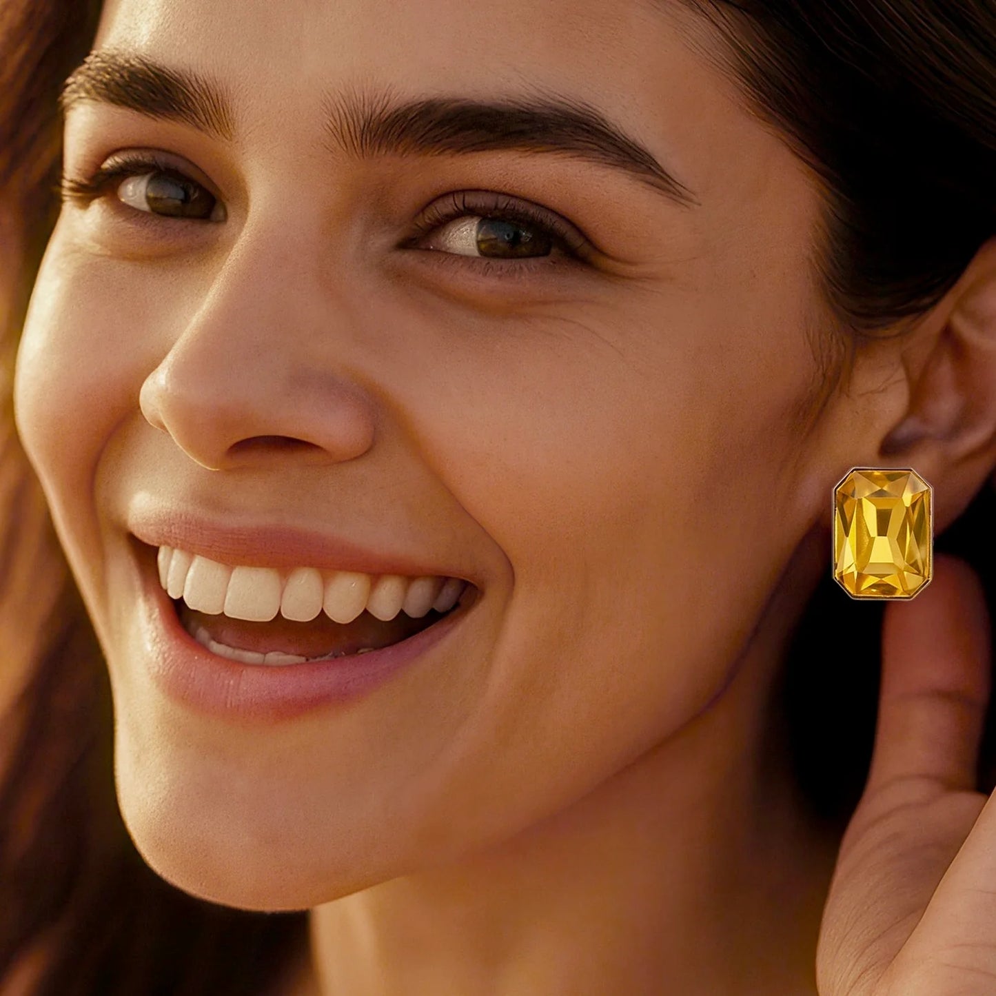 AUROZI Super Saver Pack Of 8 Multicolour Anti-Tarnish Premium Quality Crystal Earrings