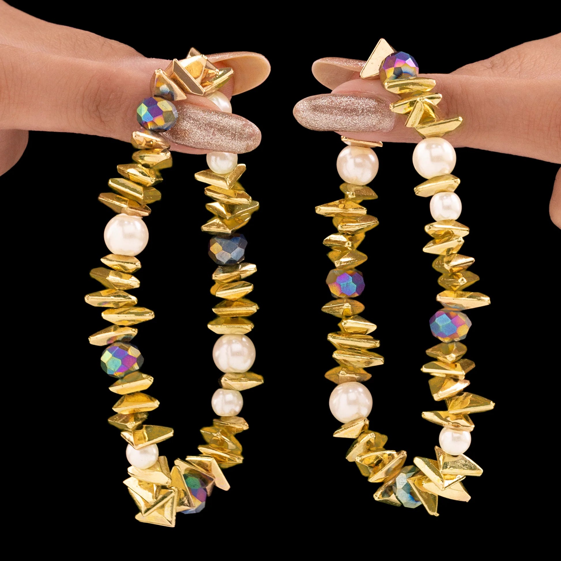 AUROZI Anti-Tarnish Multilayer Stretchable Bracelets (Adjustable Size)