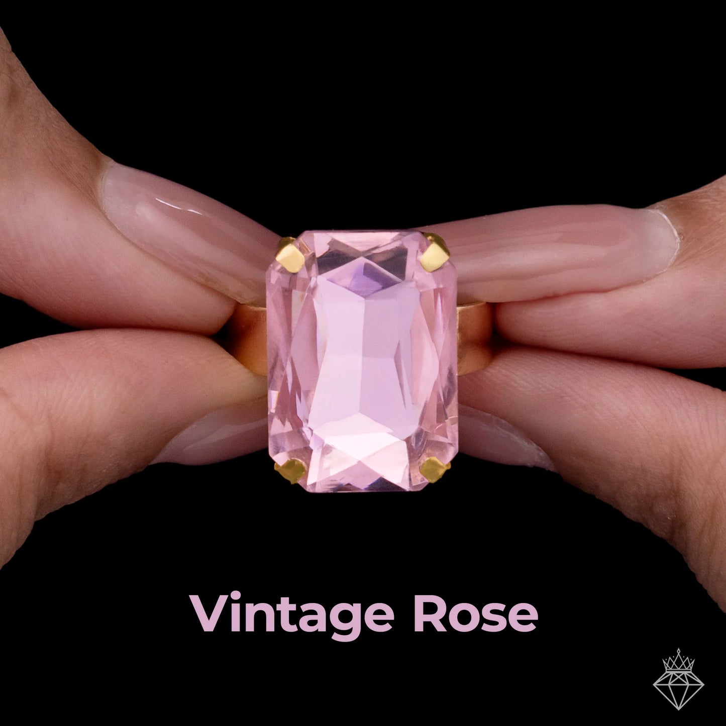 Super Saver Pack Of 8 Anti-Tarnish Premium Quality Multicoloured Crystal Rings By AUROZI (Adjustable Size)