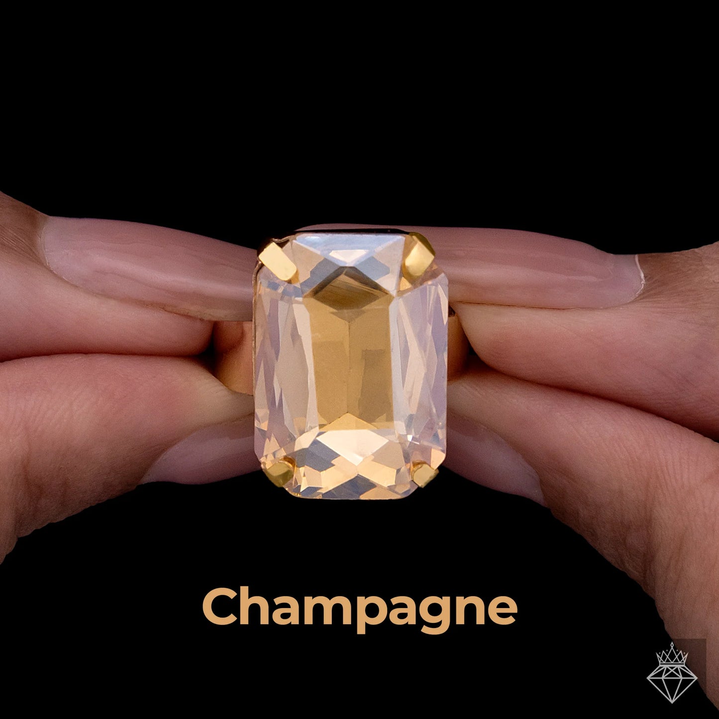 Super Saver Pack Of 8 Anti-Tarnish Premium Quality Multicoloured Crystal Rings By AUROZI (Adjustable Size)