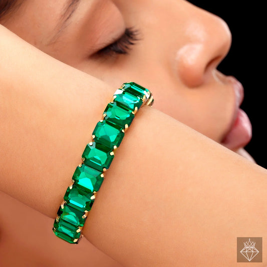 AUROZI Anti-Tarnish Crystals Bracelet (Adjustable Size)