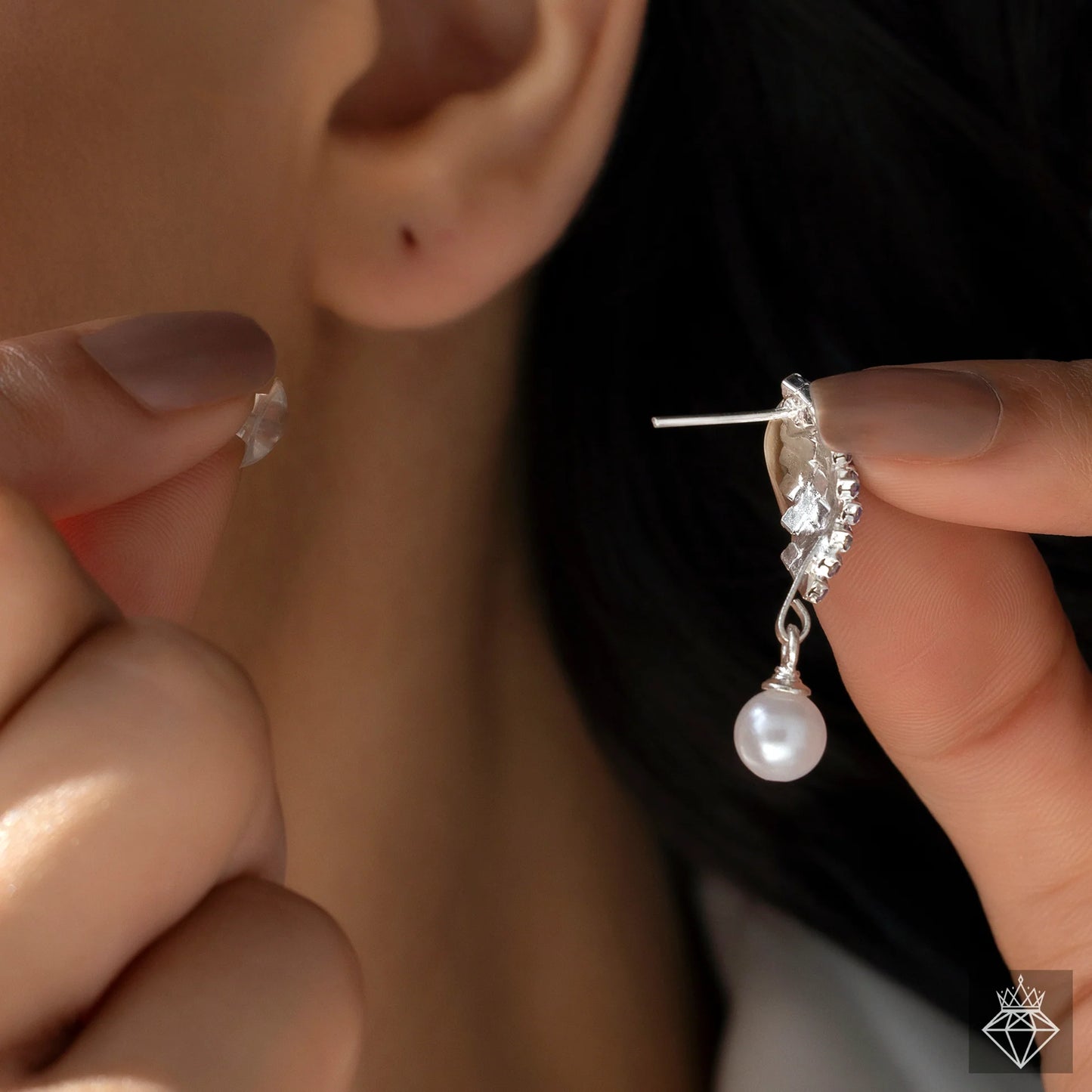 AUROZI Anti-Tarnish Multi Colour Mini Crystal Danglers