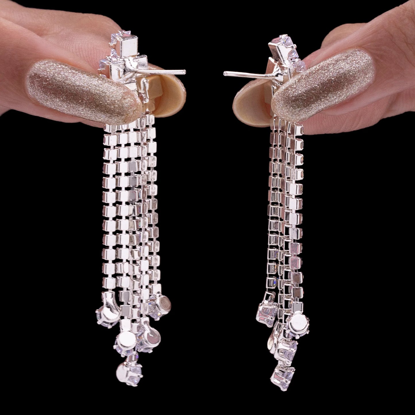 AUROZI Anti-Tarnish Crystal Danglers