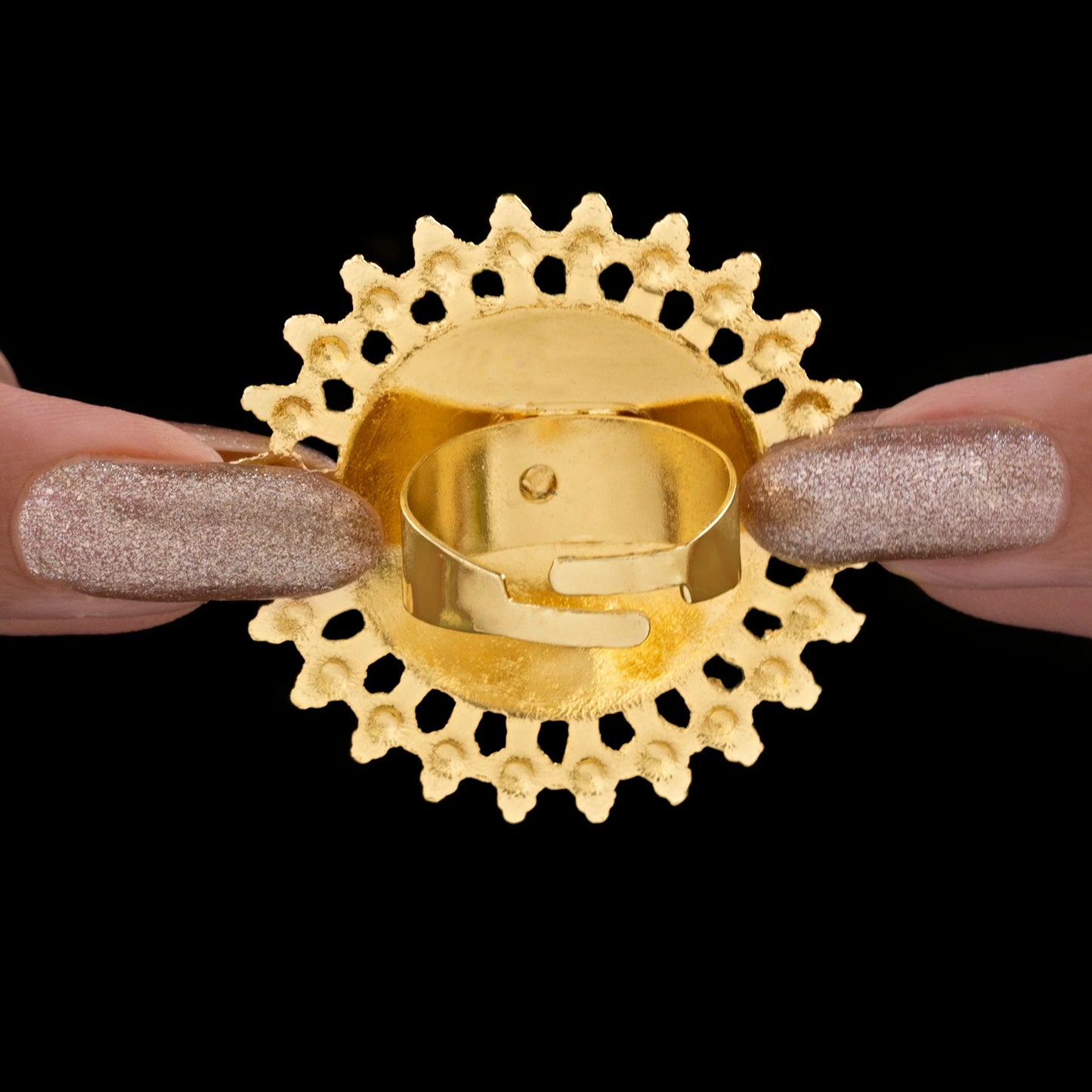 AUROZI Anti-Tarnish Sun Ring – Radiate in Style