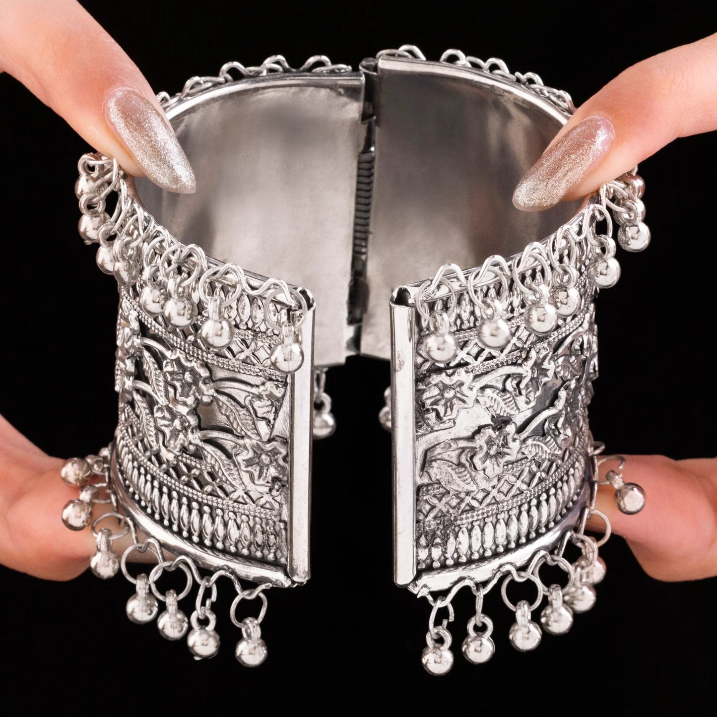 AUROZI Anti-Tarnish Oxidised Silver Celestial Armament Bracelet