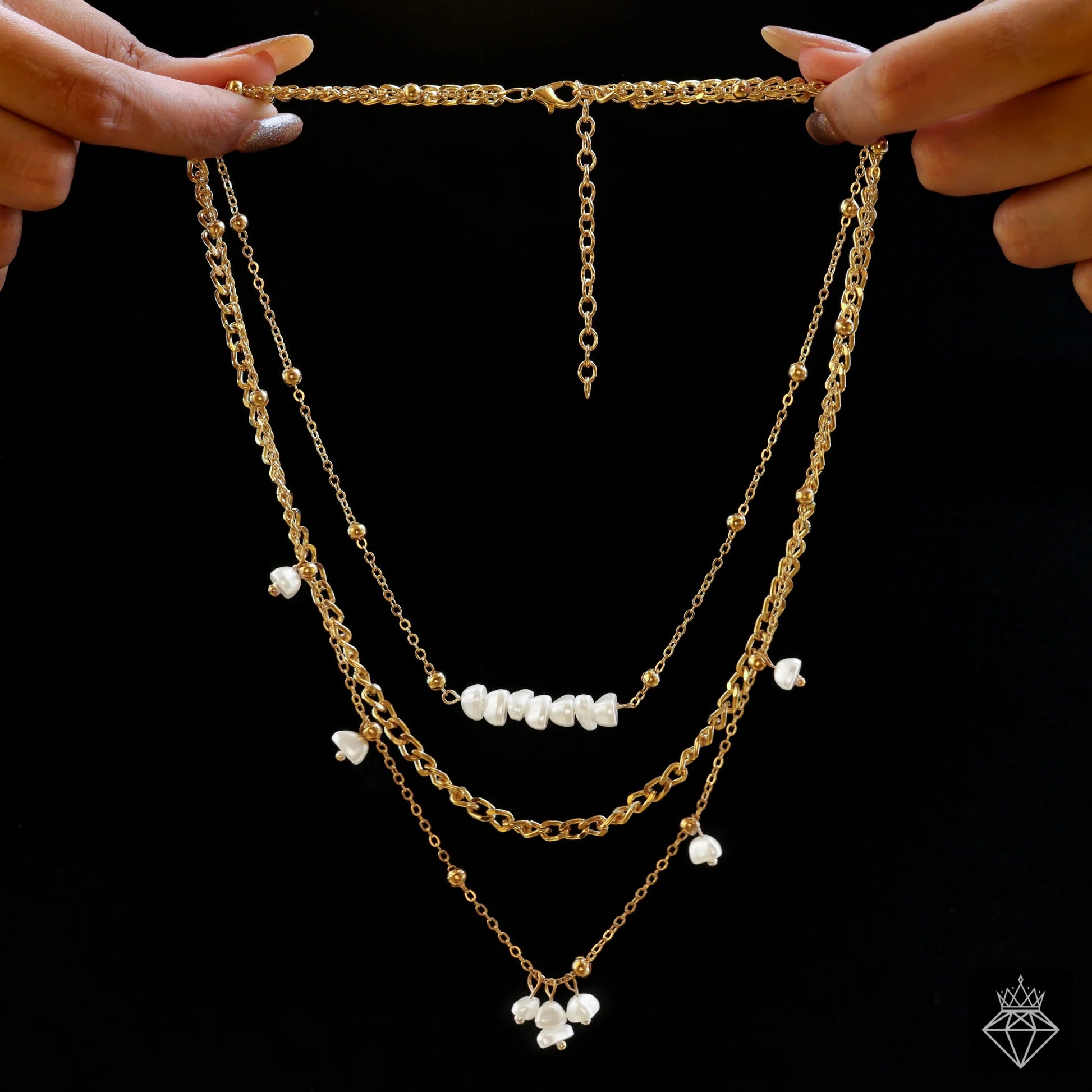 AUROZI Anti-Tarnish Layered Necklace