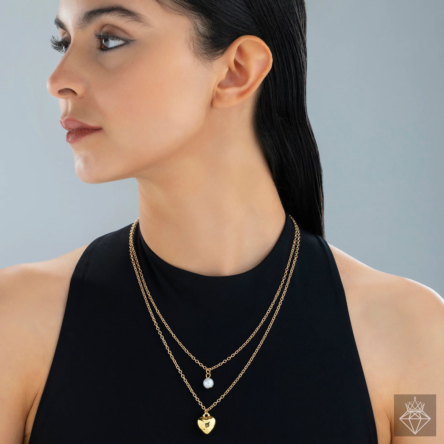 AUROZI Anti-Tarnish Multilayered Necklace