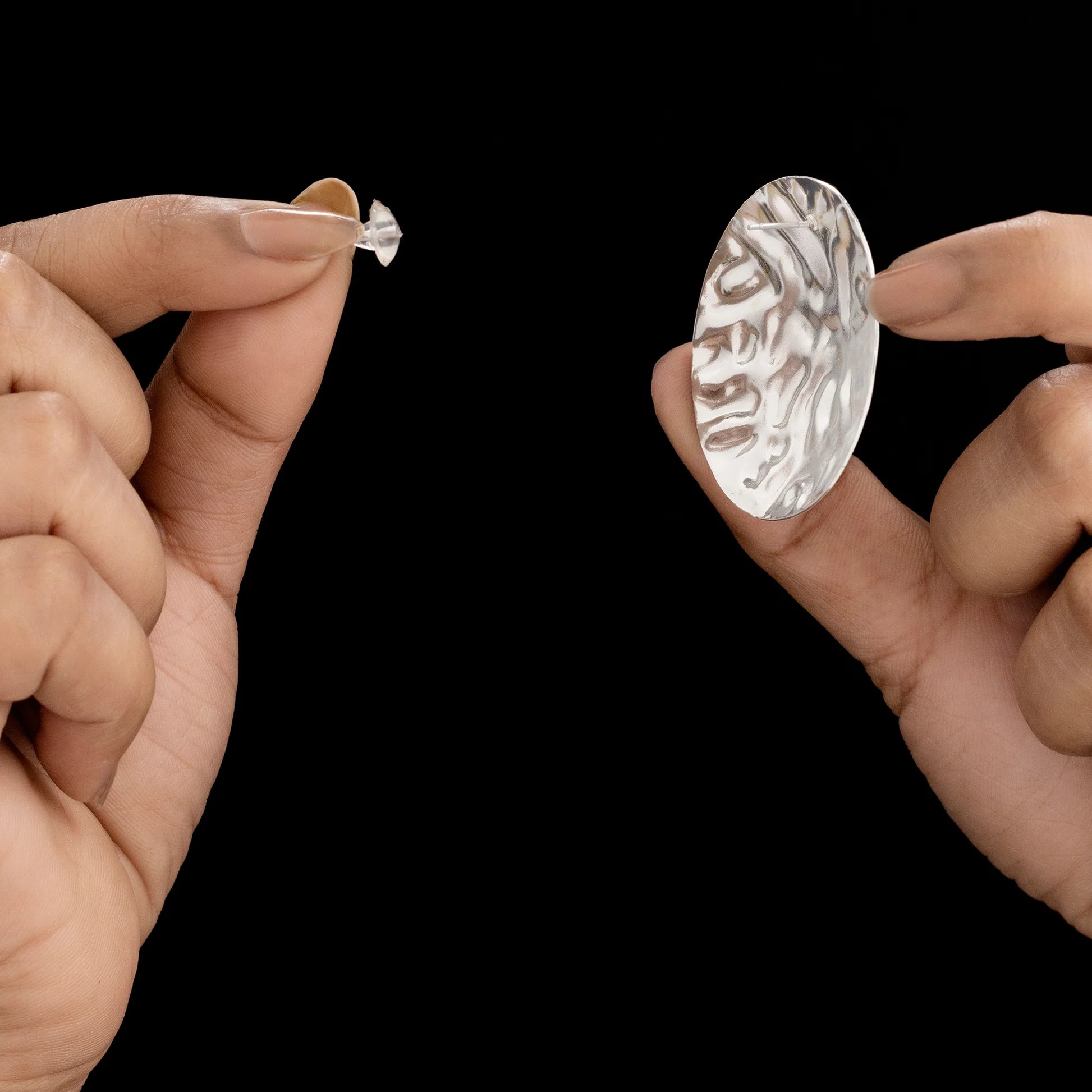 AUROZI Anti-Tarnish Silver Necklace Set With Earrings