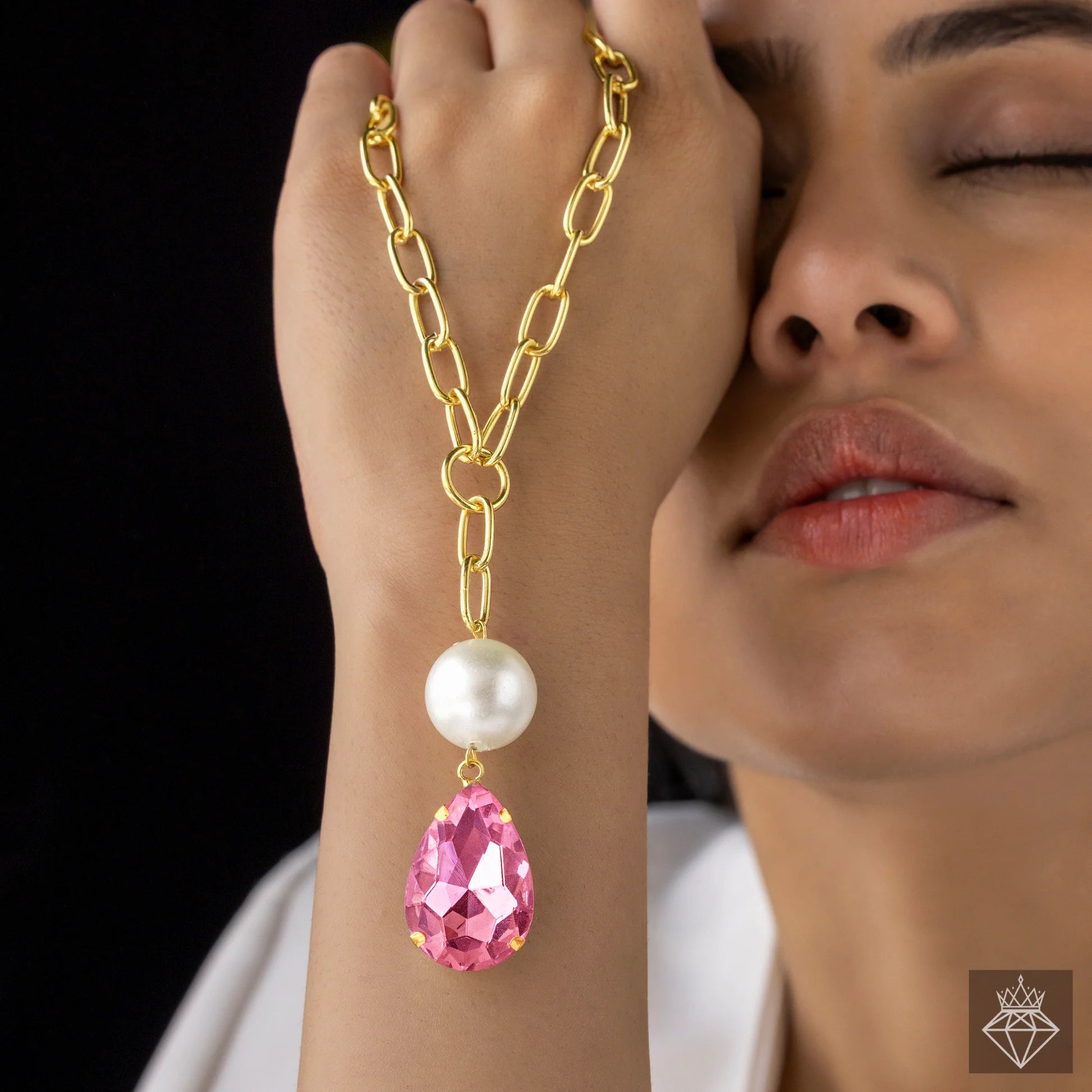 AUROZI Anti-Tarnish Crystal Necklace