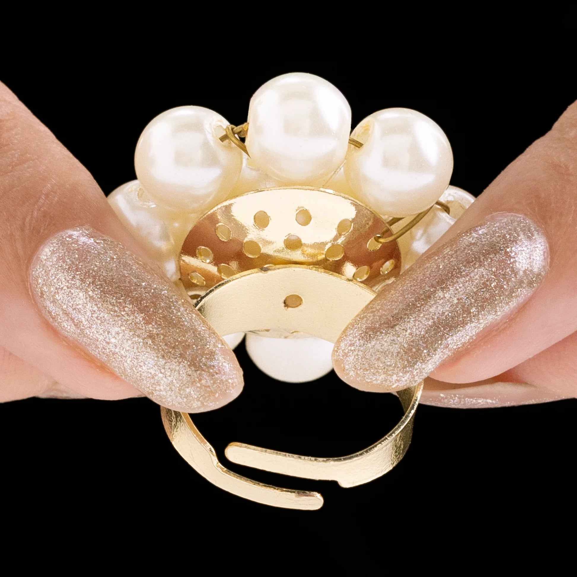 AUROZI Oceanic Pearl Ring (Adjustable Size)