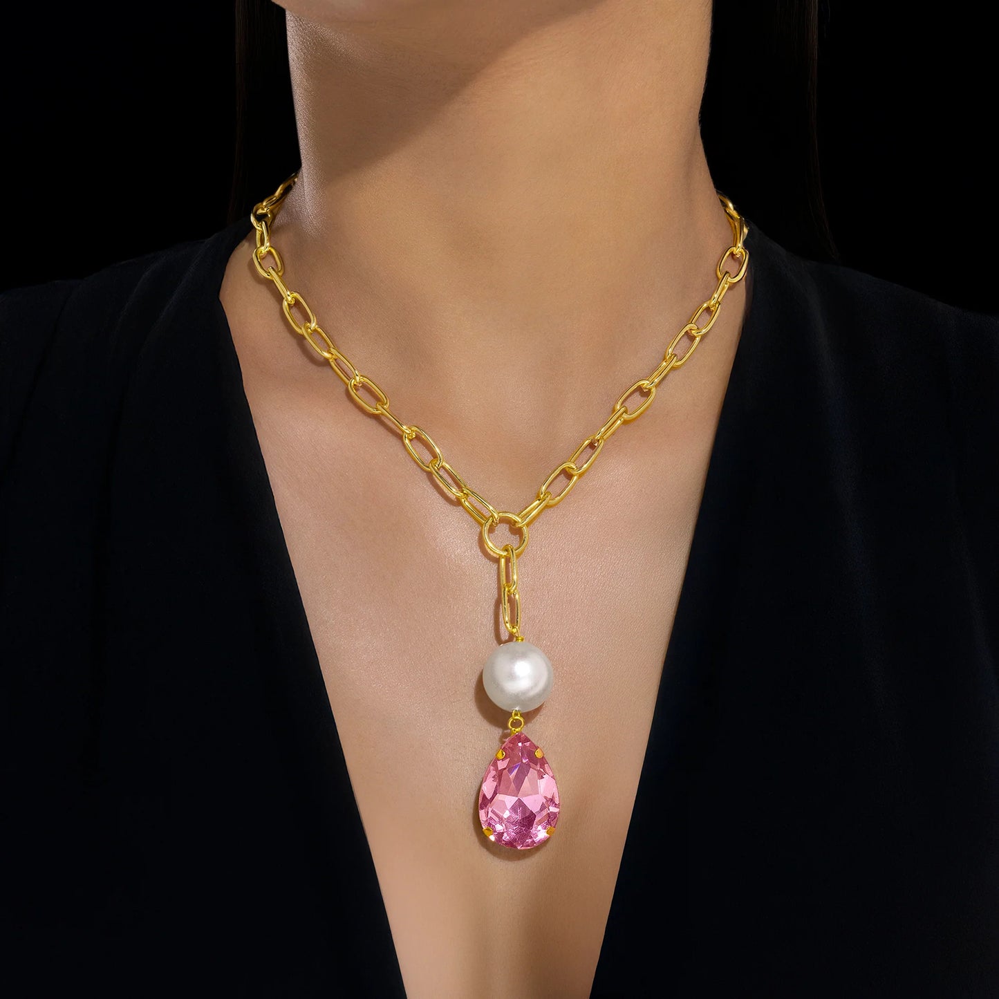 AUROZI Anti-Tarnish Crystal Necklace