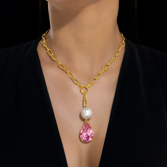 AUROZI Anti-Tarnish Crystal Necklace