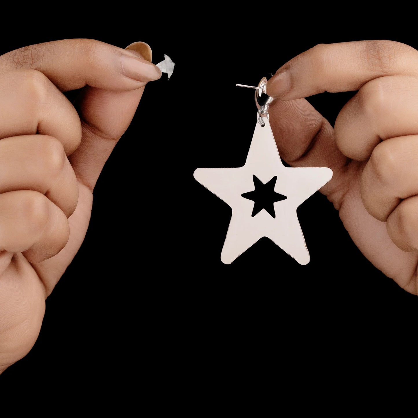 AUROZI Anti-Tarnish Star Necklace Set With Earrings