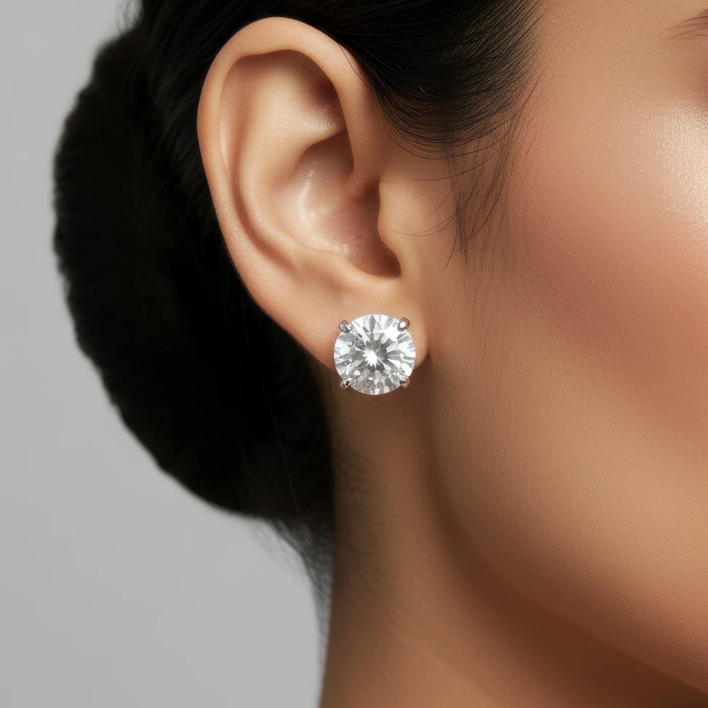 AUROZI Anti-Tarnish Infinity Crystal Pendant Necklace Set with Earrings