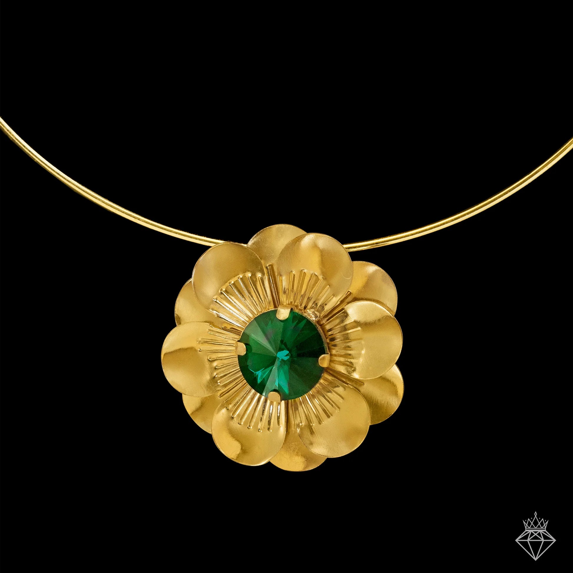 AUROZI Anti-Tarnish Daffodil Necklace
