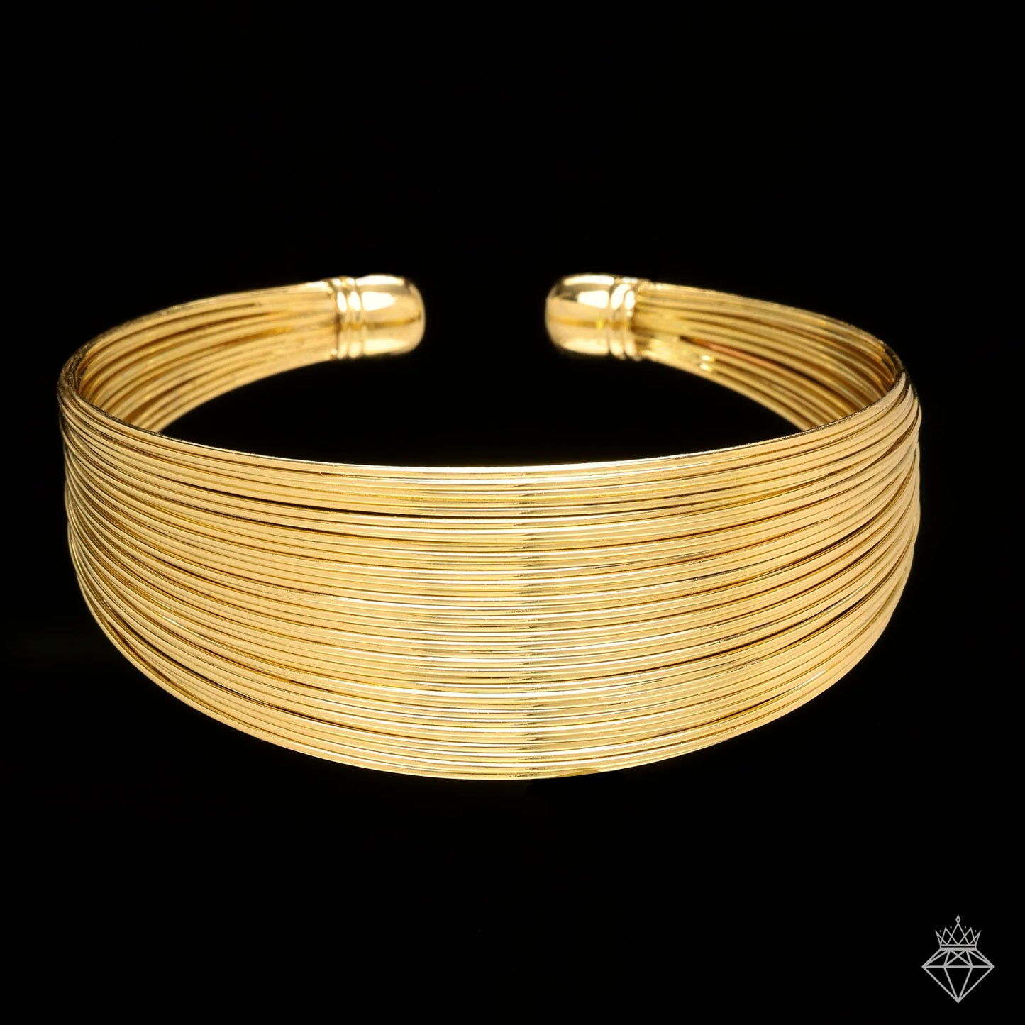 AUROZI Anti-Tarnish Bold & Gold Layered Bangle Bracelet