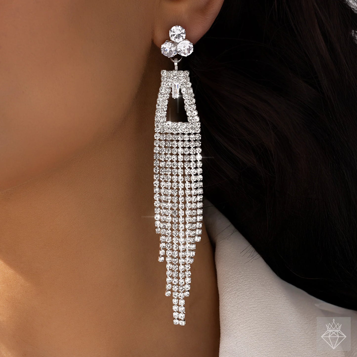 AUROZI Anti-Tarnish Crystal Danglers