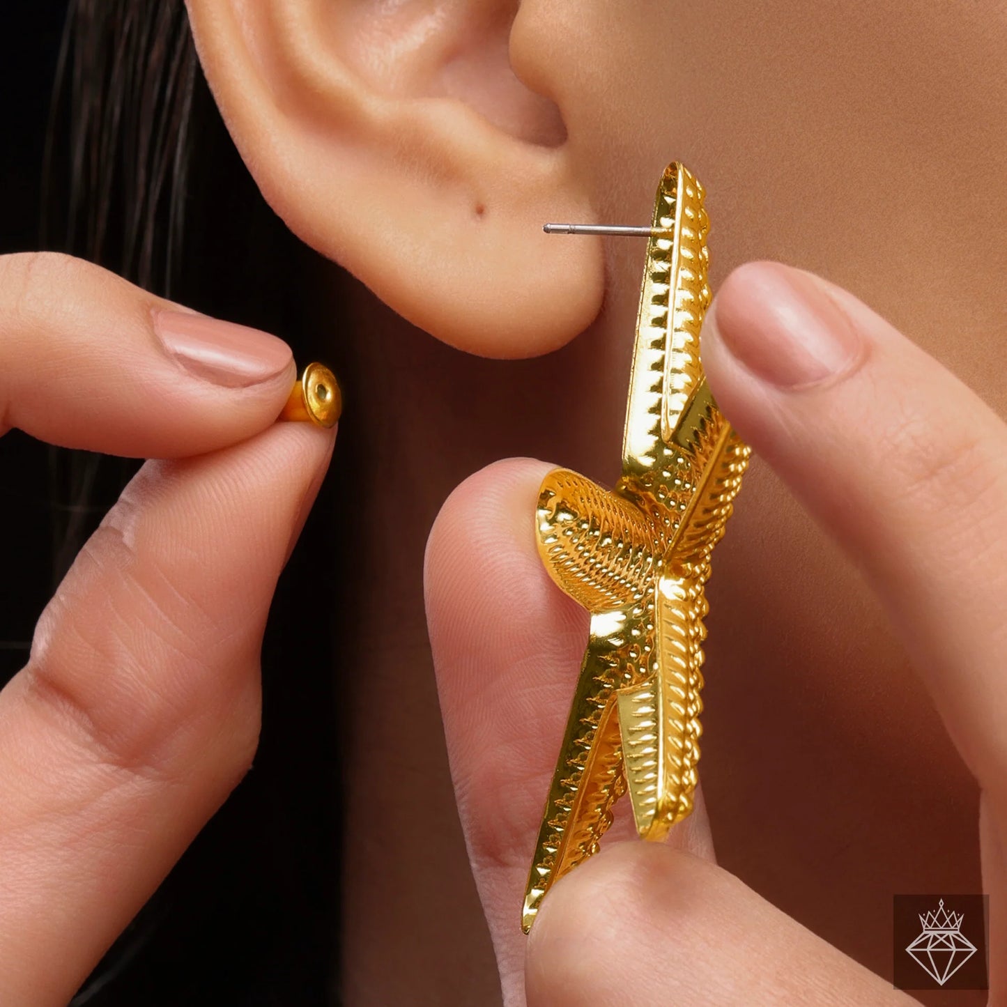 AUROZI Anti-Tarnish Starfish Earrings