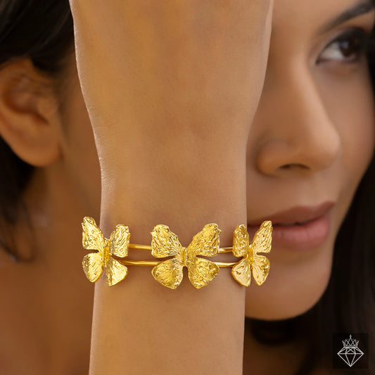 AUROZI Anti-Tarnish Butterfly Bracelet