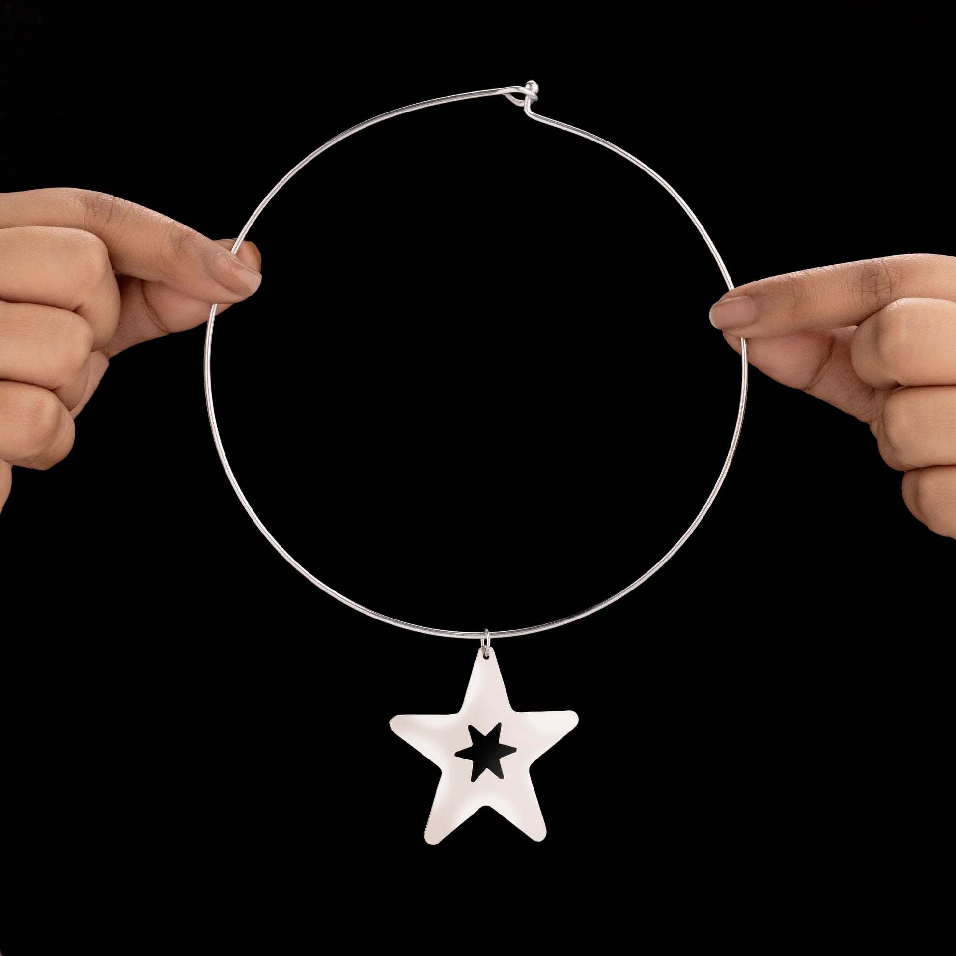 AUROZI Anti-Tarnish Star Necklace Set With Earrings