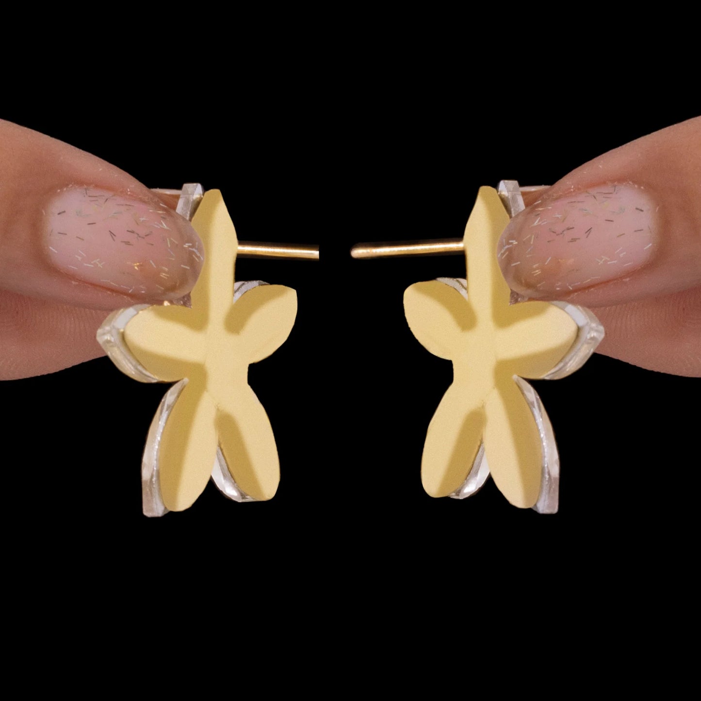 AUROZI Anti-Tarnish Crystal Flower Earrings