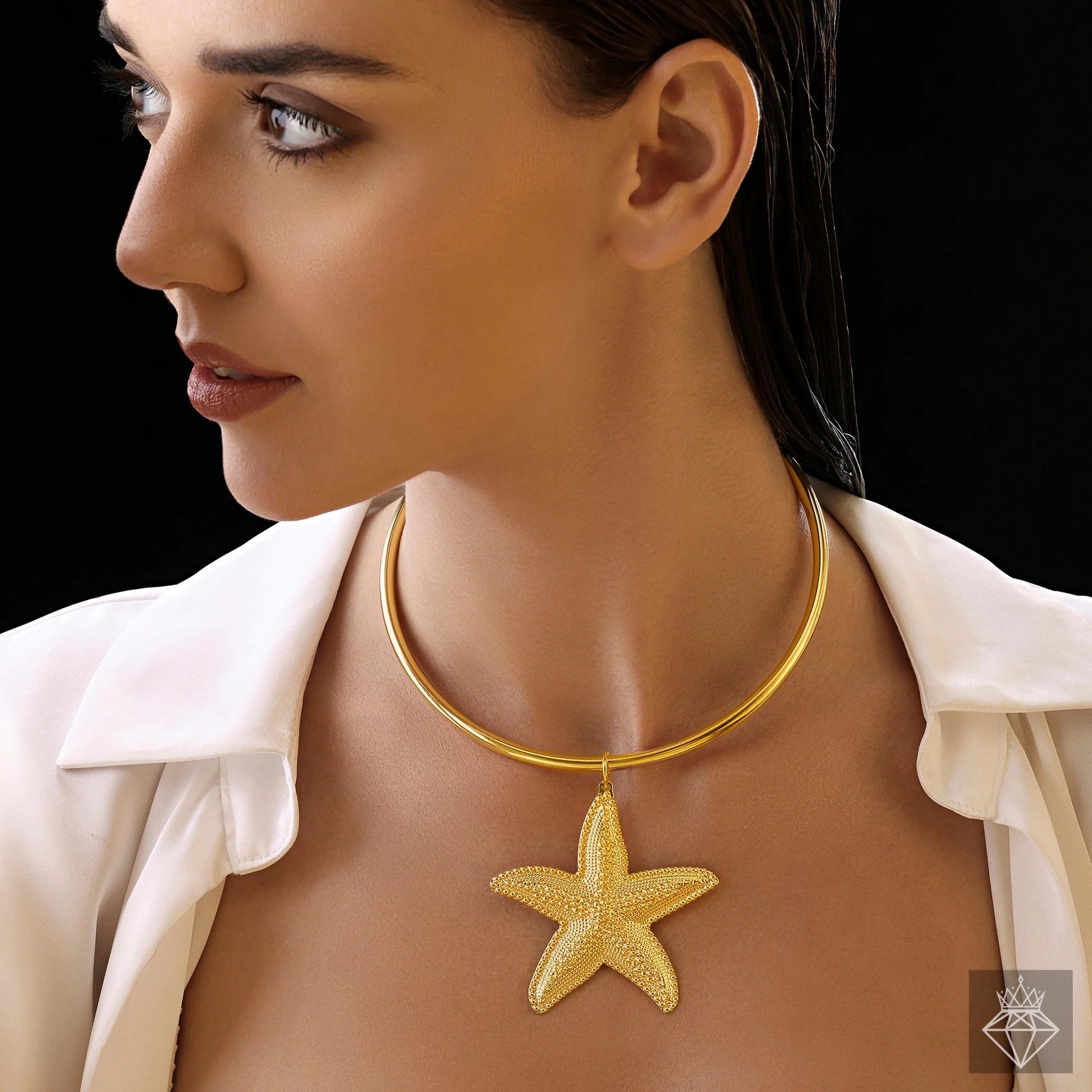 AUROZI Anti-Tarnish Gold Plated Star Necklace