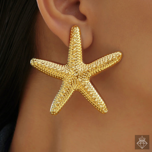 AUROZI Anti-Tarnish Starfish Earrings
