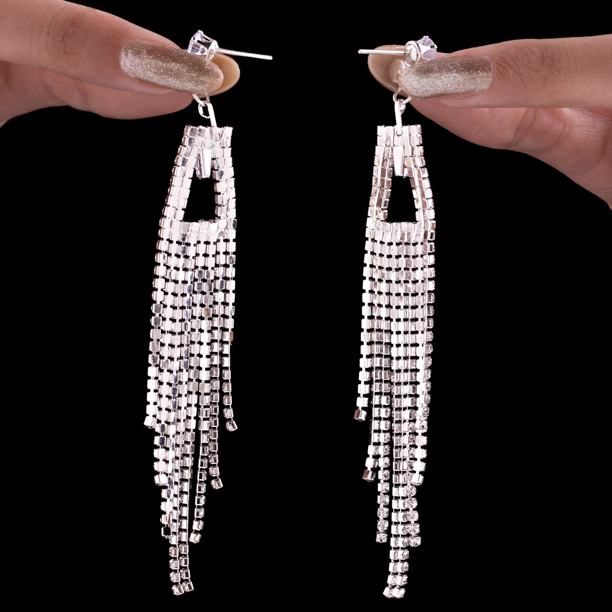 AUROZI Anti-Tarnish Crystal Danglers