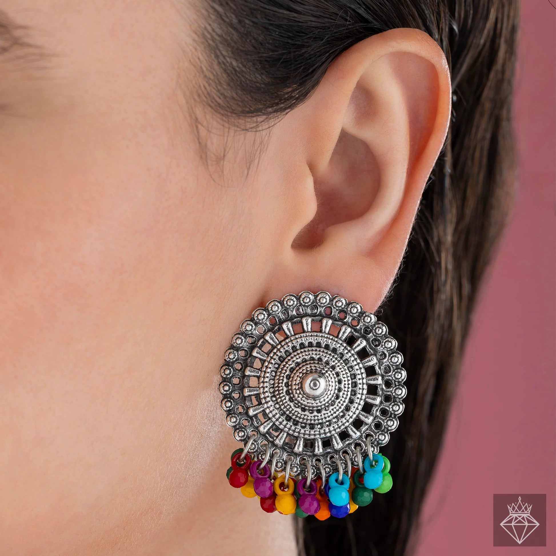 AUROZI Anti-Tarnish Vintage Necklace Set With Earrings