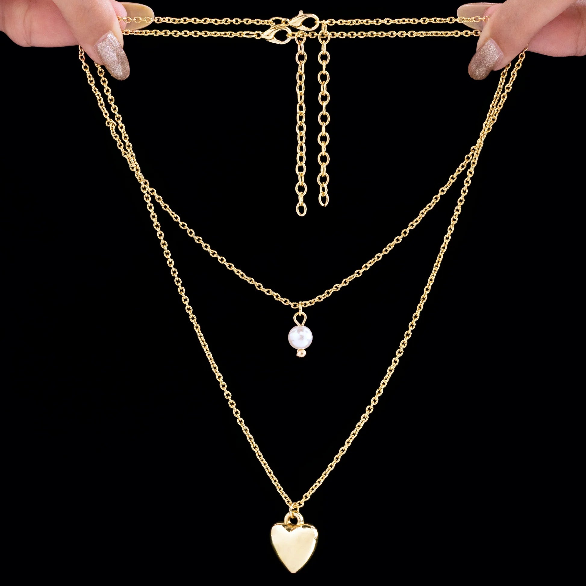 AUROZI Anti-Tarnish Multilayered Necklace