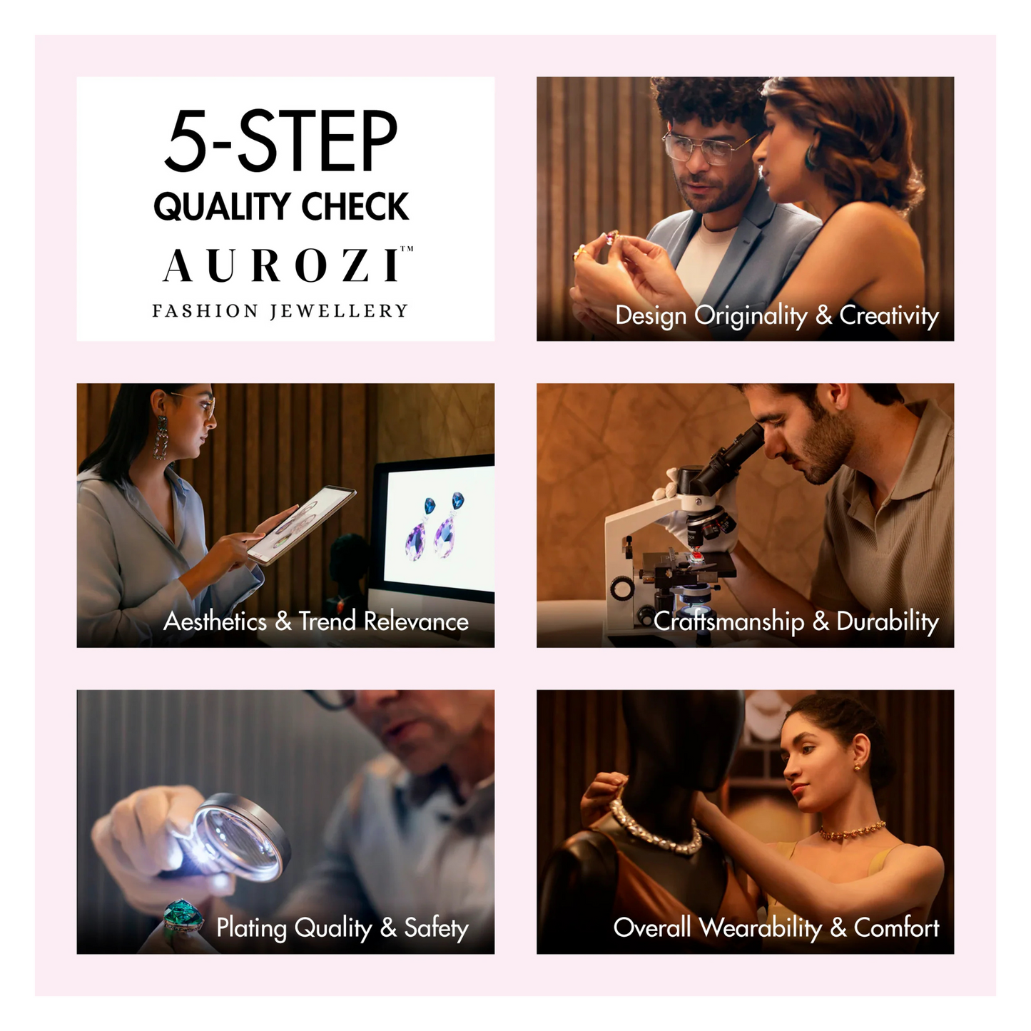 AUROZI Anti-Tarnish Versatile Multilayer Crystal Hoops – Do It Yourself!