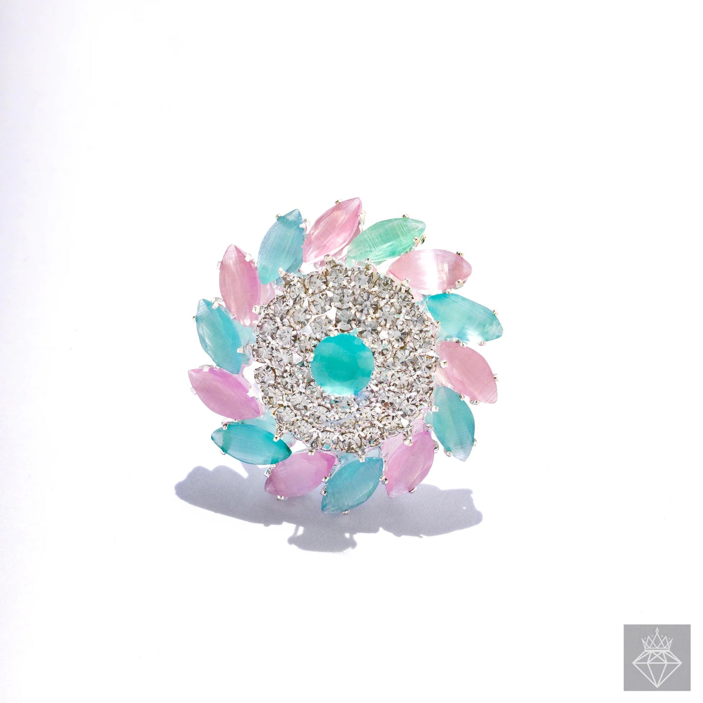 AUROZI Anti-Tarnish Crystal Ring (Adjustable Size)