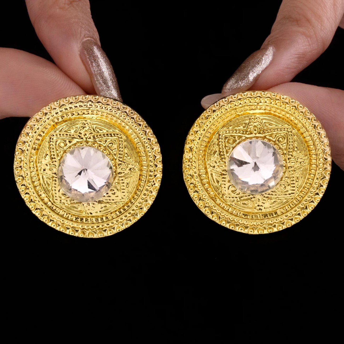 AUROZI Anti-Tarnish Artistic Crystal Earrings